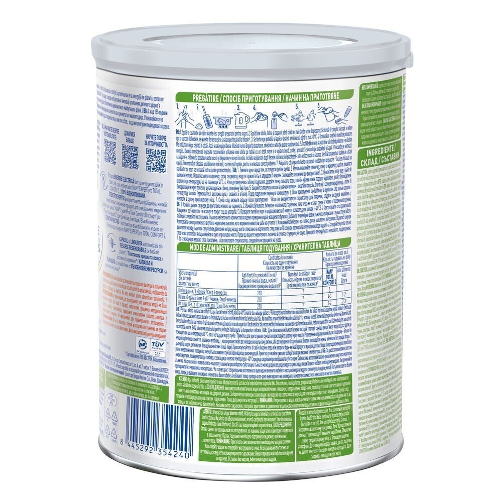 Суха смес NAN® ExpertPro Total Comfort 2 за деца над 6 месеца, 800g 