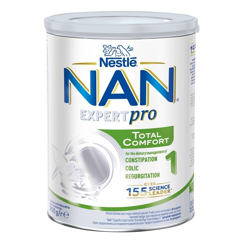 Суха смес NAN® ExpertPro Total Comfort 1 за деца от раждането, 800g 