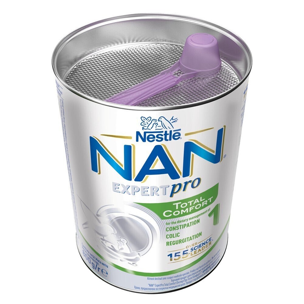 Суха смес NAN® ExpertPro Total Comfort 1 за деца от раждането, 800g 