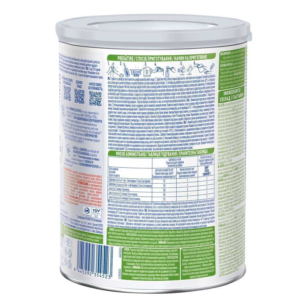 Суха смес NAN® ExpertPro Total Comfort 1 за деца от раждането, 800g 