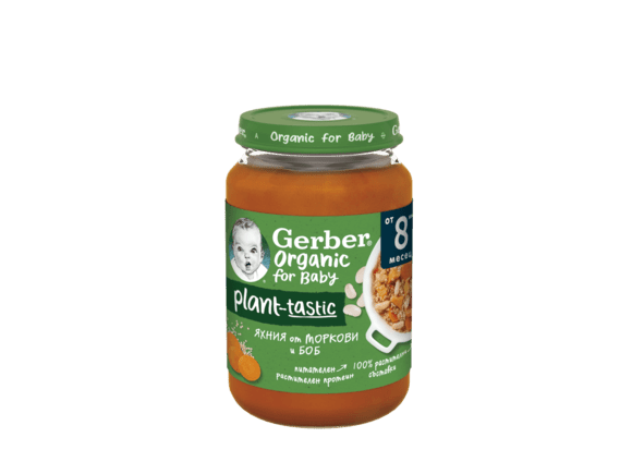 gerber яхния от моркови и боб