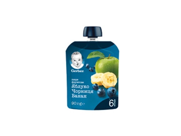 nestle gerber ябълка, боровинка банан пауч nestle gerber ябълка, боровинка банан пауч