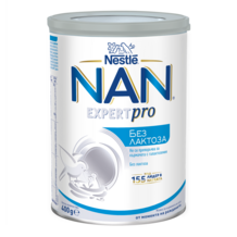 Nestlé NAN Expert Pro infant formula can, white and blue