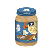 Nestlé GERBER® Пюре Супа с карфиол и заешко Nestlé GERBER® Пюре Супа с карфиол и заешко