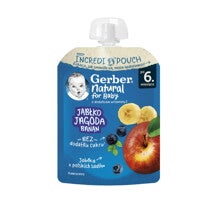 Gerber Natural for baby Ябълка, боровинка и банан Gerber Natural for baby Ябълка, боровинка и банан