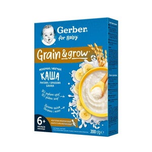Gerber Млечна оризова каша с банан Gerber Млечна оризова каша с банан