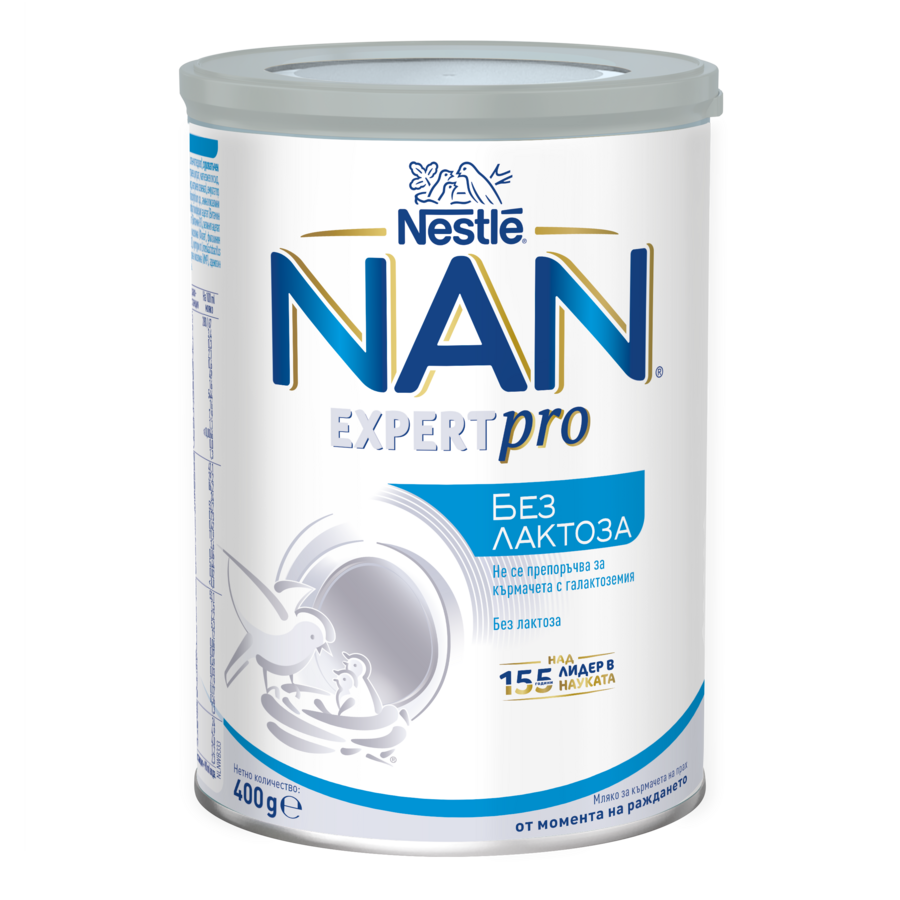 White and blue Nestlé NAN Expert Pro infant formula can