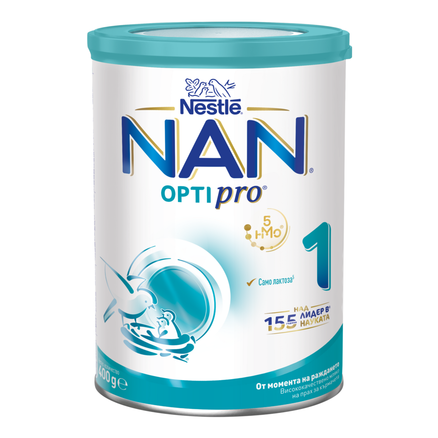 NAN OPTIPRO Stage 1 infant formula tin with Nestlé logo