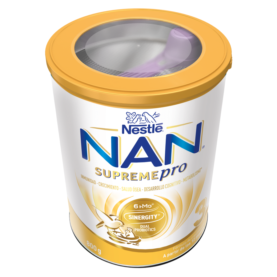 NAN Supreme Pro 3 infant formula with Nestlé logo