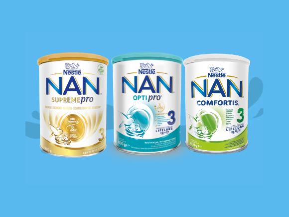 Nestlé млека за кърмачета и преходни млека