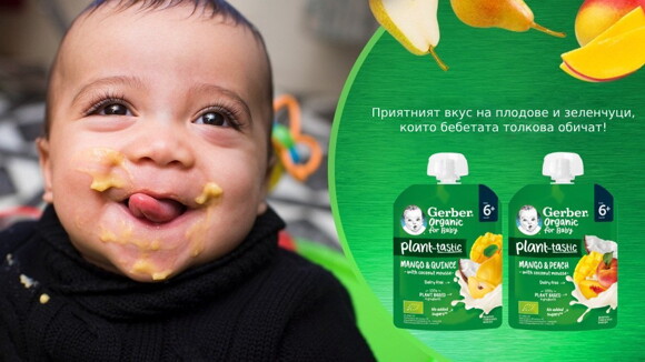 Gerber® Organic паучове Gerber® Organic паучове