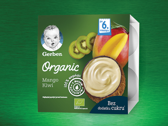 Десерт GERBER® Organic, БИО продукт Десерт GERBER® Organic, БИО продукт