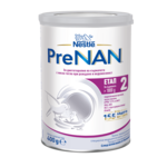 Nestlé PreNAN Stage 2 infant formula can, white tin with purple label