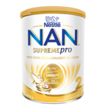 white-and-gold Nestlé NAN Supremepro stage 2 infant formula can