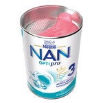 Nestlé NAN Optipro 3 baby formula can with pink scoop