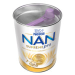Nestlé NAN SUPREMEpro infant formula can with purple scoop