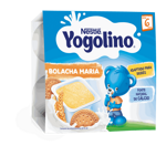 Nestlé YOGOLINO Млечен десерт с бисквита, от 6-ия месец, 100g (4бр. в опаковка)