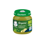 GERBER® Organic Зелен грах броколи и тиквички пюре_front