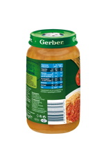 Gerber Organic for baby, Храна за бебета, Пюре от Спагети с телешко, от 12-тия месец, 250g