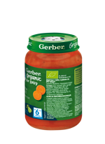 Gerber Organic for baby, Храна за бебета, Пюре от зеленчуци и пуйка, от 6-ия месец, 190gGerber Organic for baby, Храна за бебета, Пюре от зеленчуци и пуйка, от 6-ия месец, 190g