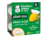 Gerber® Organic, Десерт, Манго, киви и кокос_front