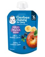 GERBER® Ябълка, боровинка и банан пюре_front