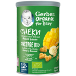 Gerber® Organic, Снакс, царевично-овесен снакс с Манго банан ,от 12-ия месец, 35g