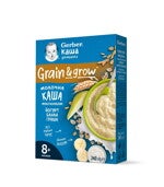 Gerber Овесено-пшенична млечна каша Йогурт с банан и круша