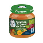Gerber Organic for baby, Храна за бебета, Пюре от ябълка, кайсия и праскова Gerber Organic for baby, Храна за бебета, Пюре от ябълка, кайсия и праскова
