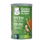 Gerber® Organic, Снакс, Пшенично- овесен снакс с морков и портокал Gerber® Organic, Снакс, Пшенично- овесен снакс с морков и портокал