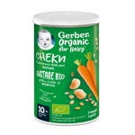 Gerber Organic, Пшенично-овесен снакс с морков, от 10-ия месец, 35g