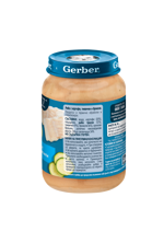 Gerber Храна за бебета, Пюре с риба, картофи и тиквички, от 7-ия месец, 190g